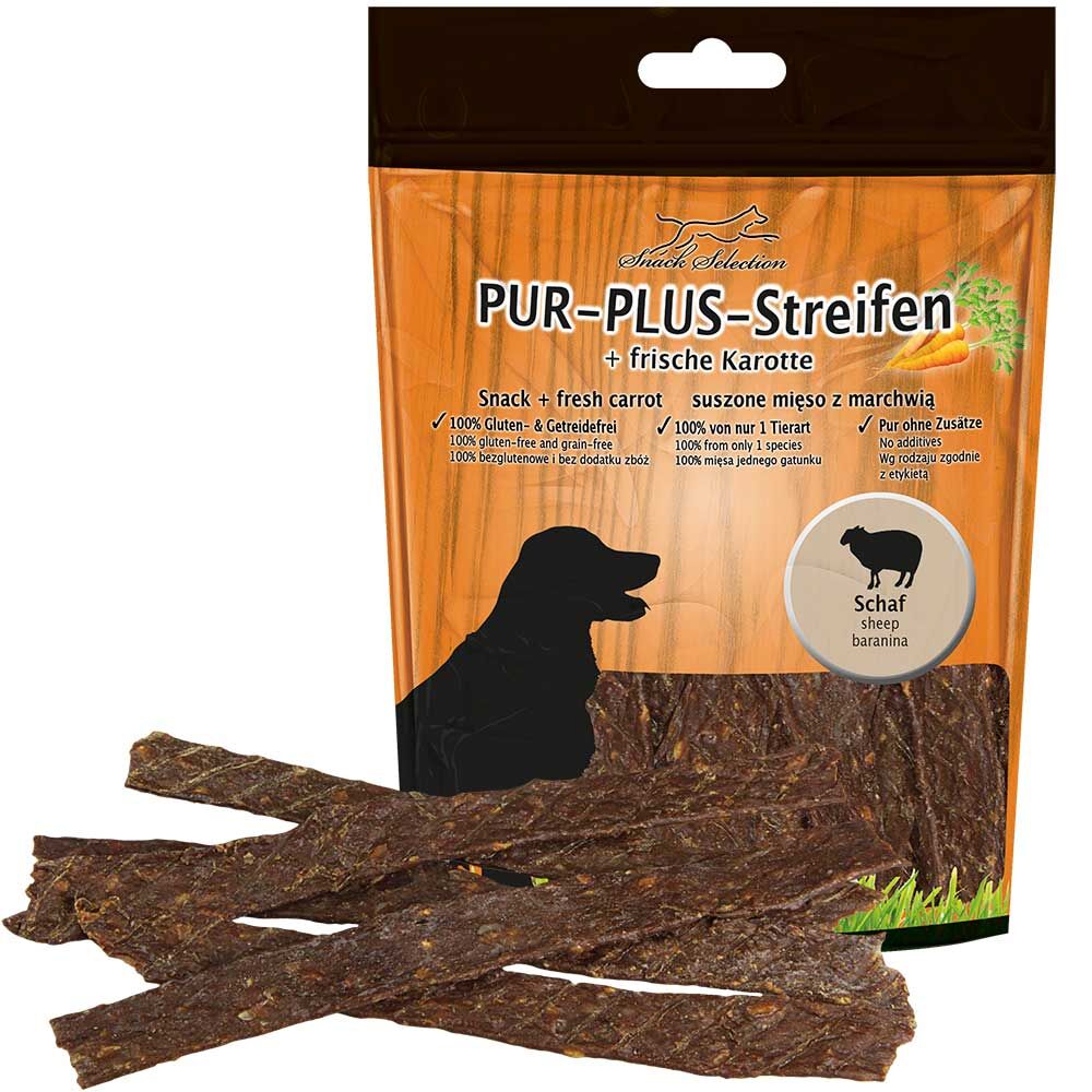 PUR-PLUS-Streifen + Karotte Schaf, 12 x 100g