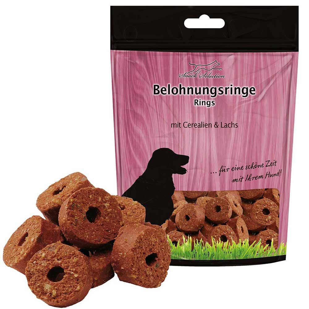 Belohnungsringe mit Cerealien & Lachs, 12 x 500g