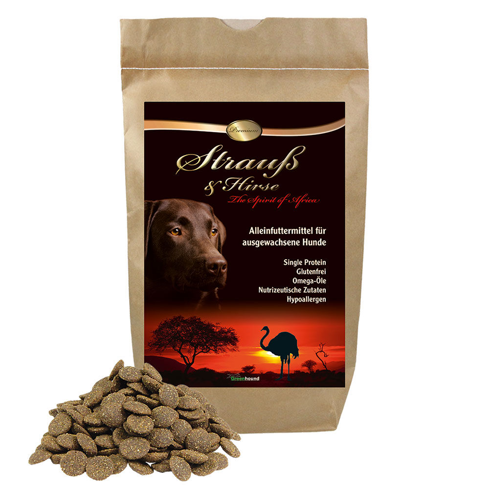 Strauß & Hirse, Hypoallergen, 1 x 12 kg