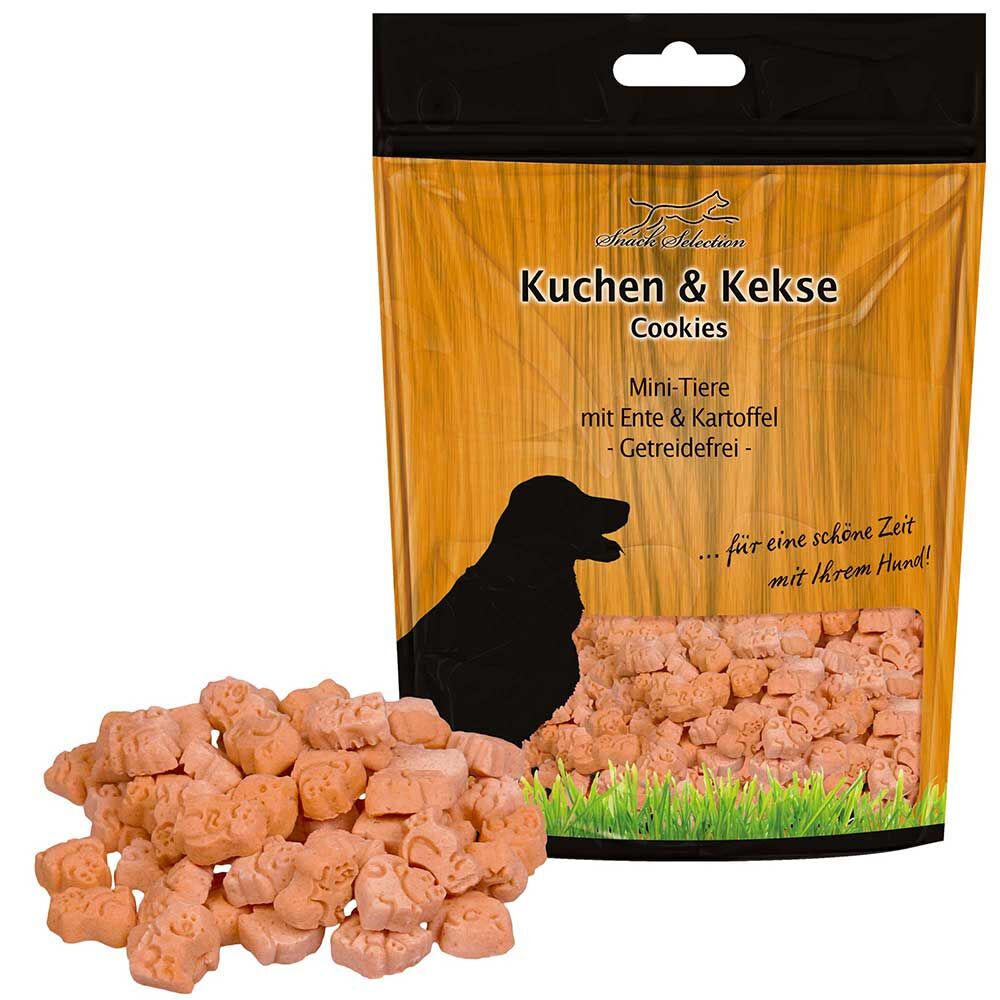 Kekse - Mini-Tiere mit Ente & Kart., Getreidefrei, 12 x 500g